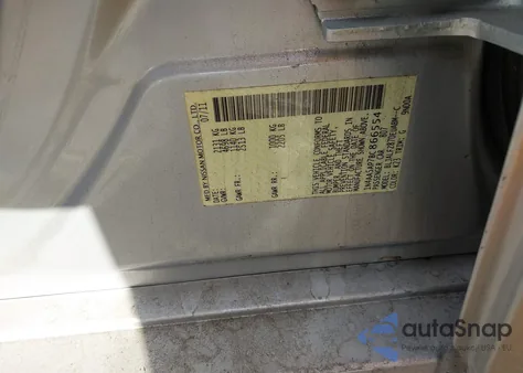 2011 Nissan Maxima 3.5 Sv из США, поврежденный, VIN 1N4AA5AP7BC866554